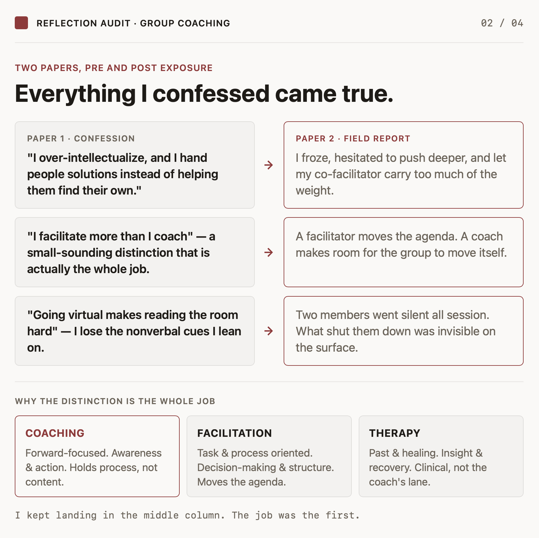 Everything I confessed came true.