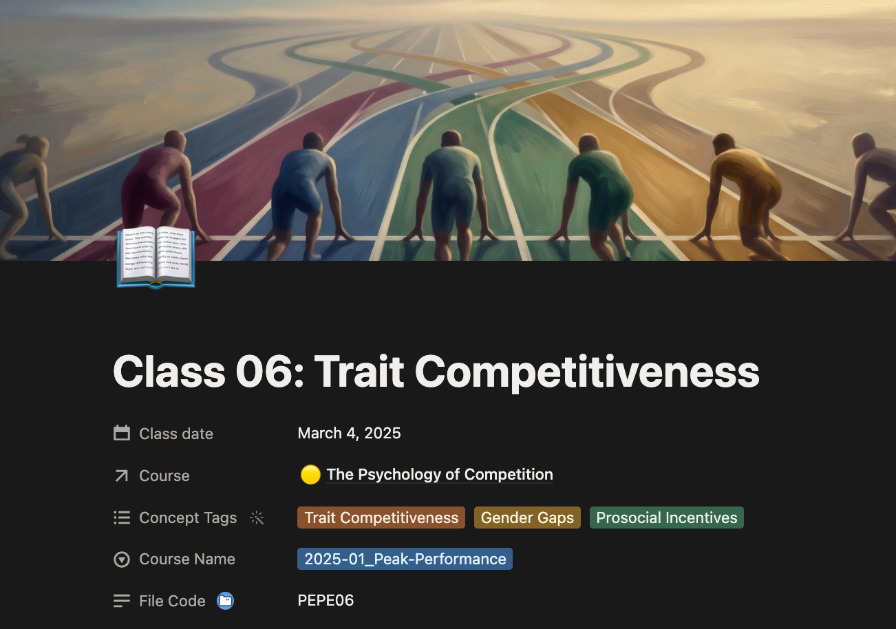 Gender & Competitiveness: Not More. Not Less. Just Different.
