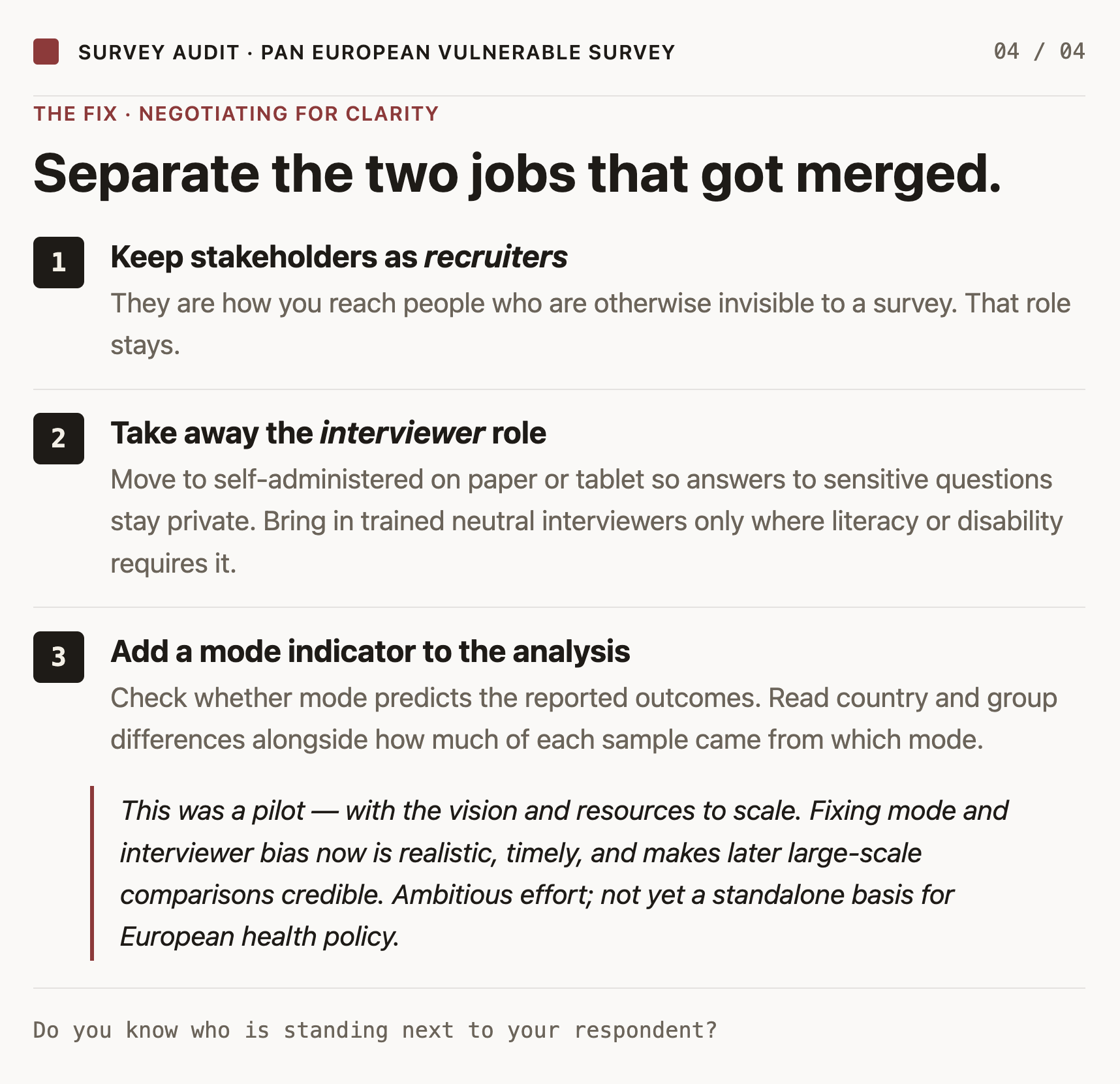The fix: negotiating for clarity